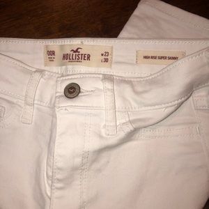 White Hollister jeans